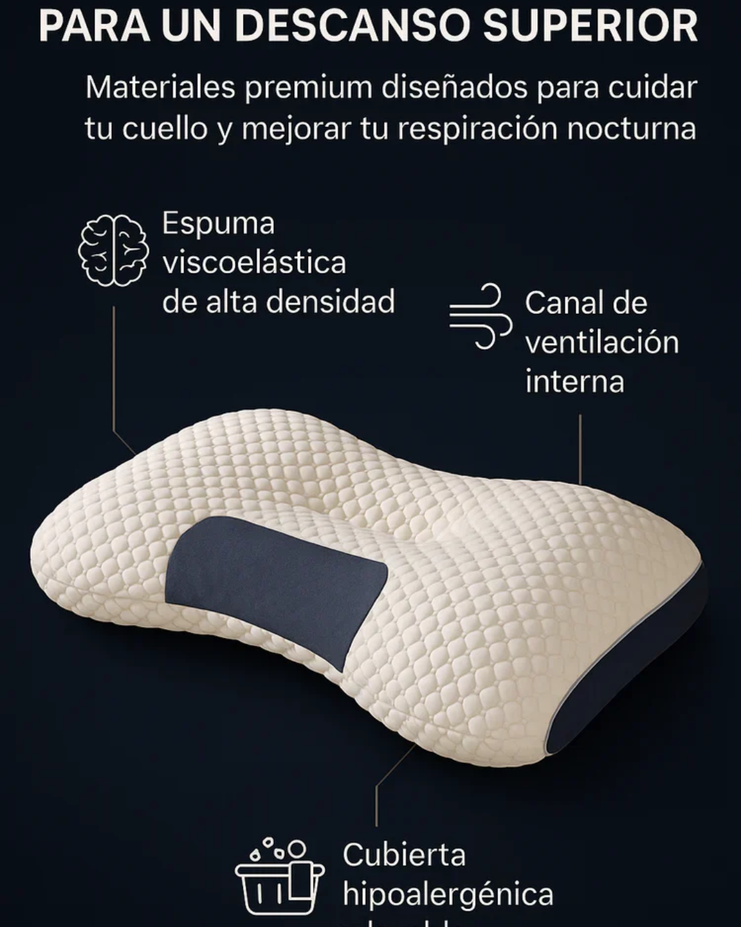 Almohada Cervical Ergonómica